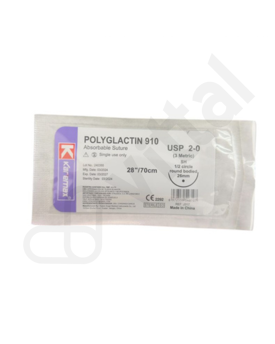 VICRYL 2-0 NO CORTANTE KAREMAX