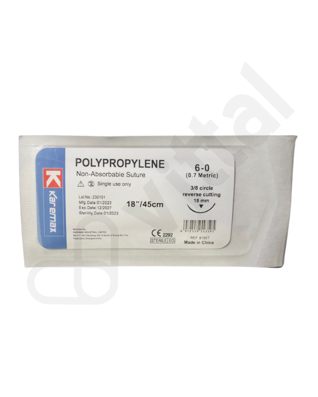 PROLENE 6-0 CORTANTE KAREMAX