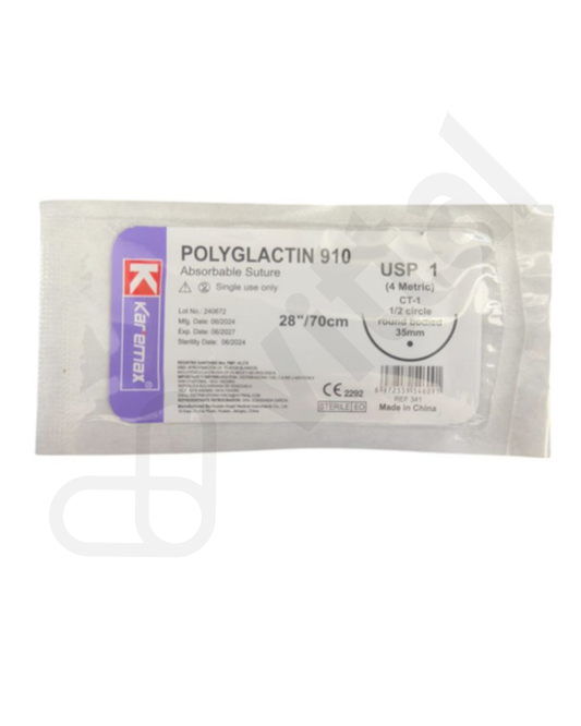 VICRYL 1 NO CORTANTE KAREMAX