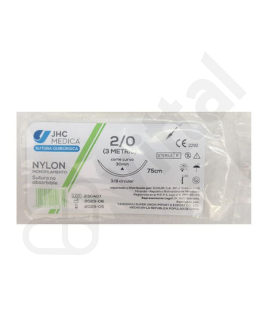 NYLON 2-0 CORTANTE JHC MEDICA