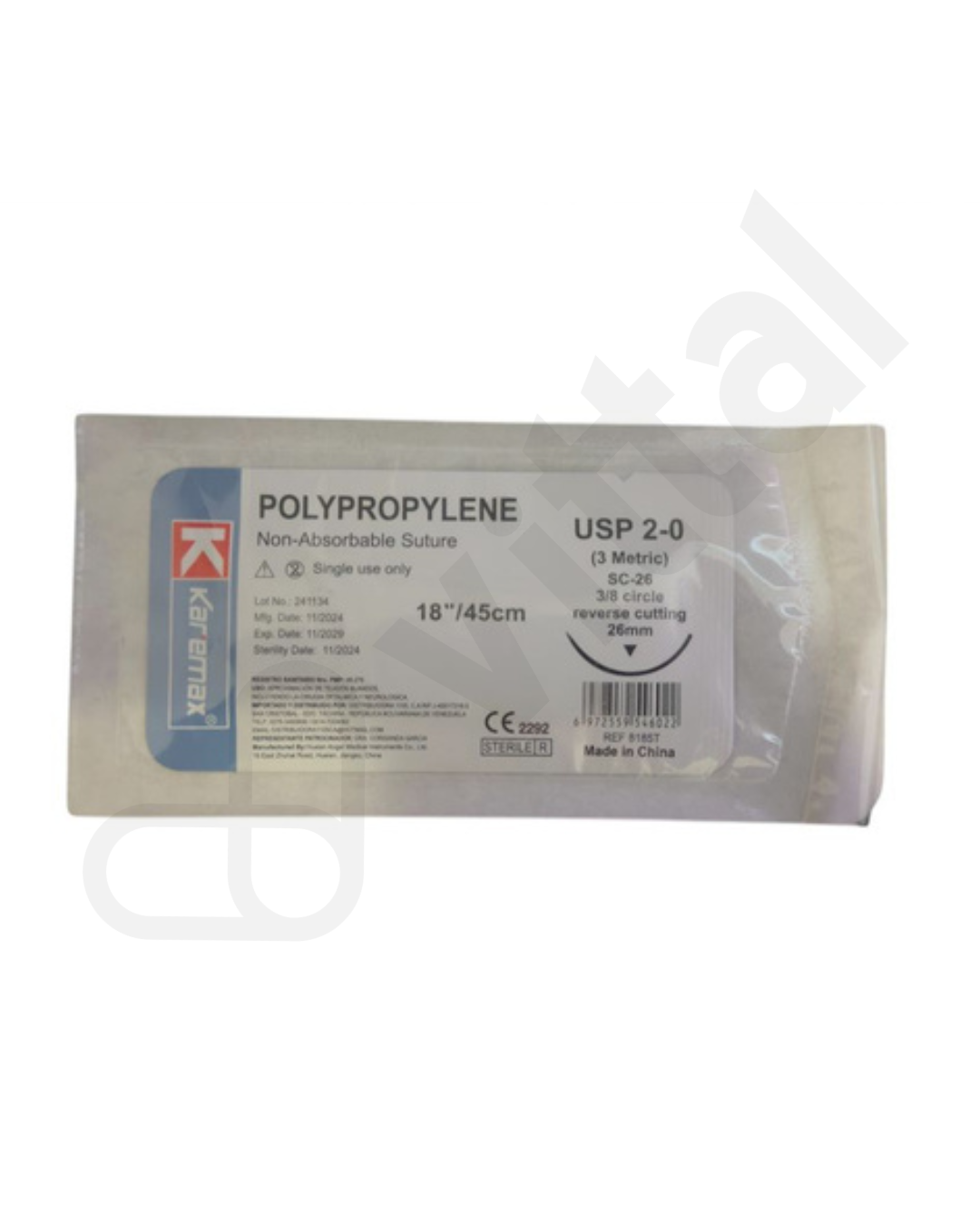 PROLENE 2-0 CORTANTE KAREMAX
