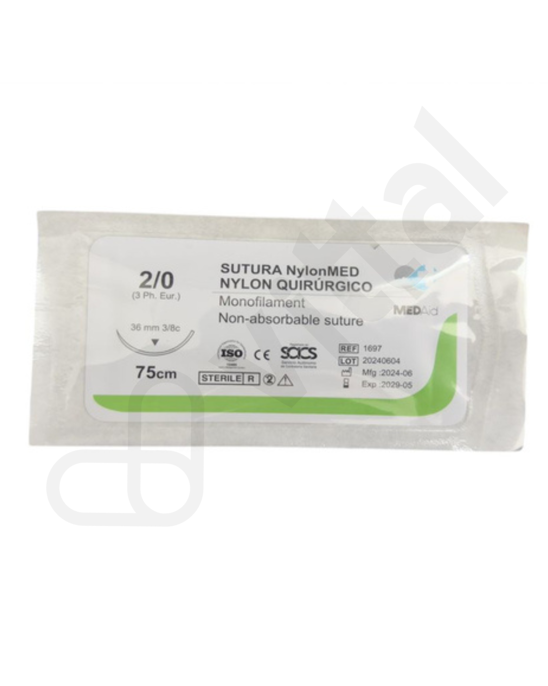 NYLON 2-0 CORTANTE MEDAID