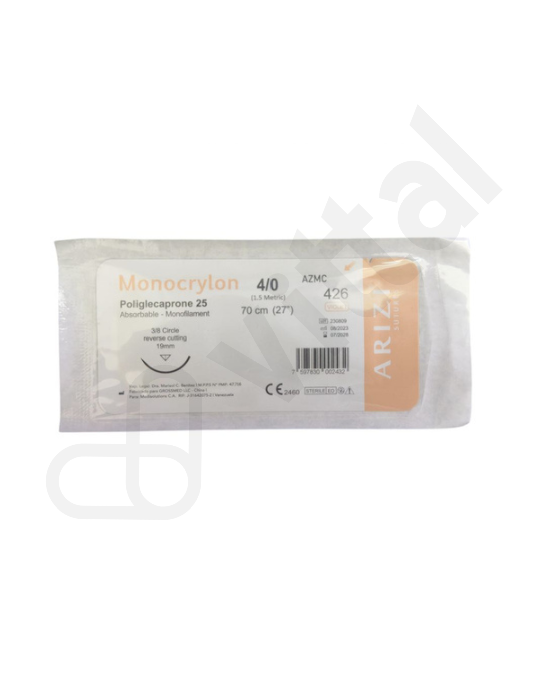 MONOCRYL 4-0 CORTANTE ARIZI