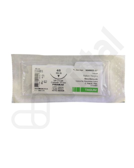 NYLON 4-0 CORTANTE NEGRO - TAGUM
