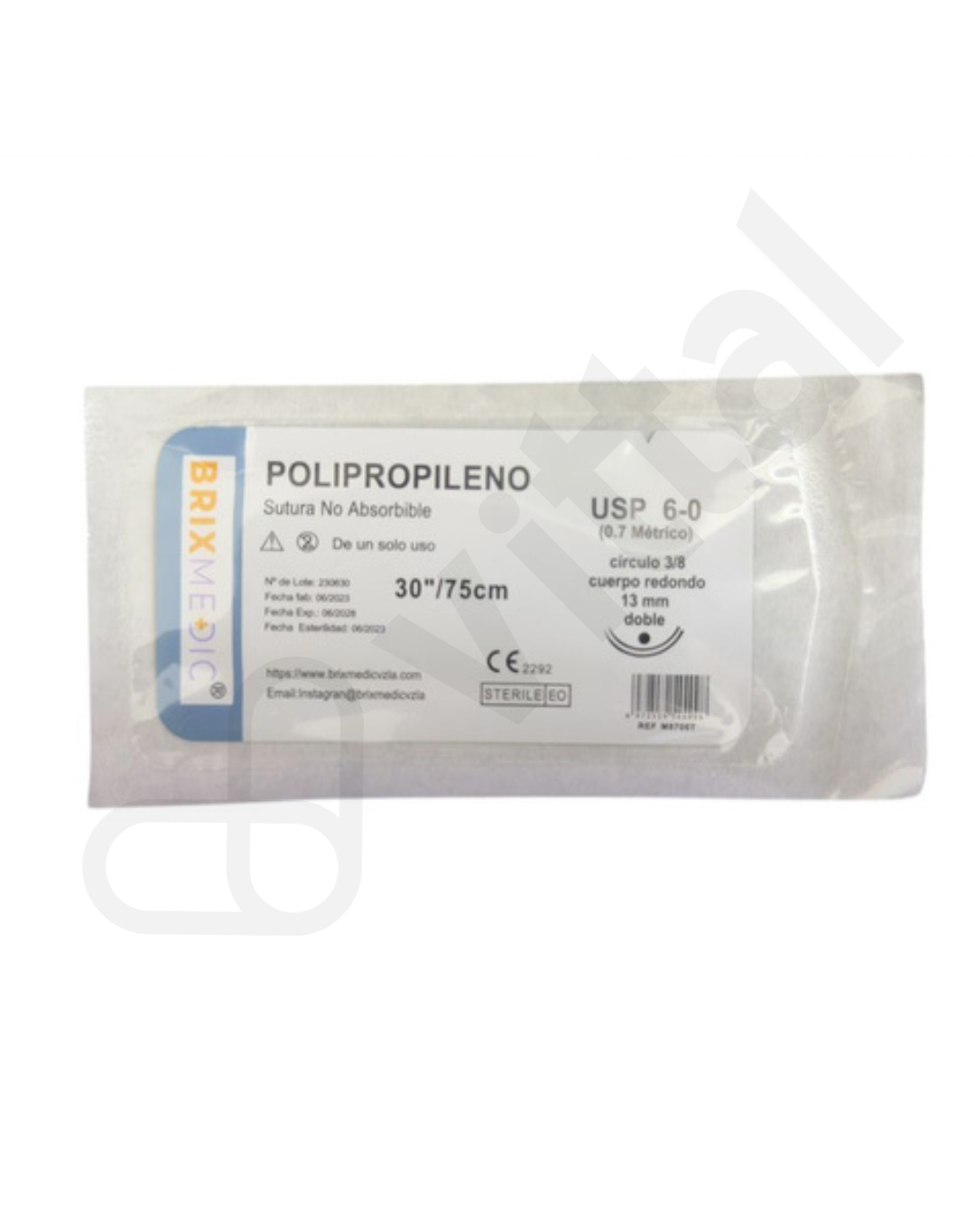 PROLENE 6-0 NO CORTANTE BRIXMEDIC