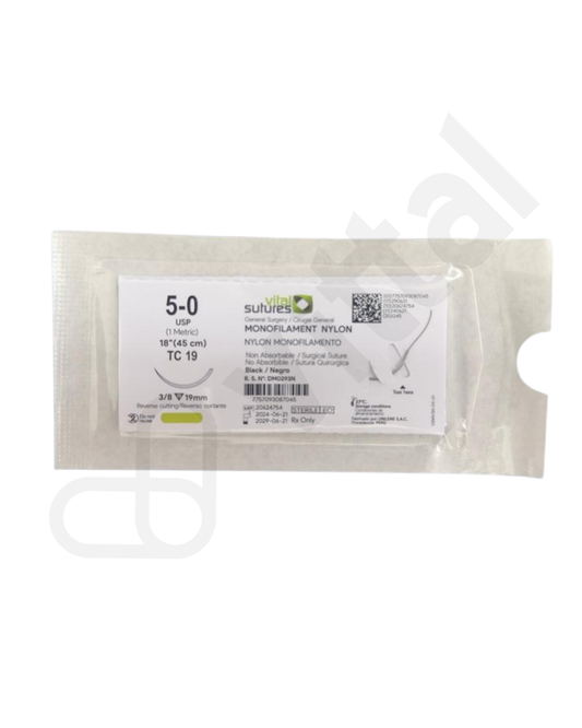 NYLON 5-0 CORTANTE - VITAL SUTUTRES