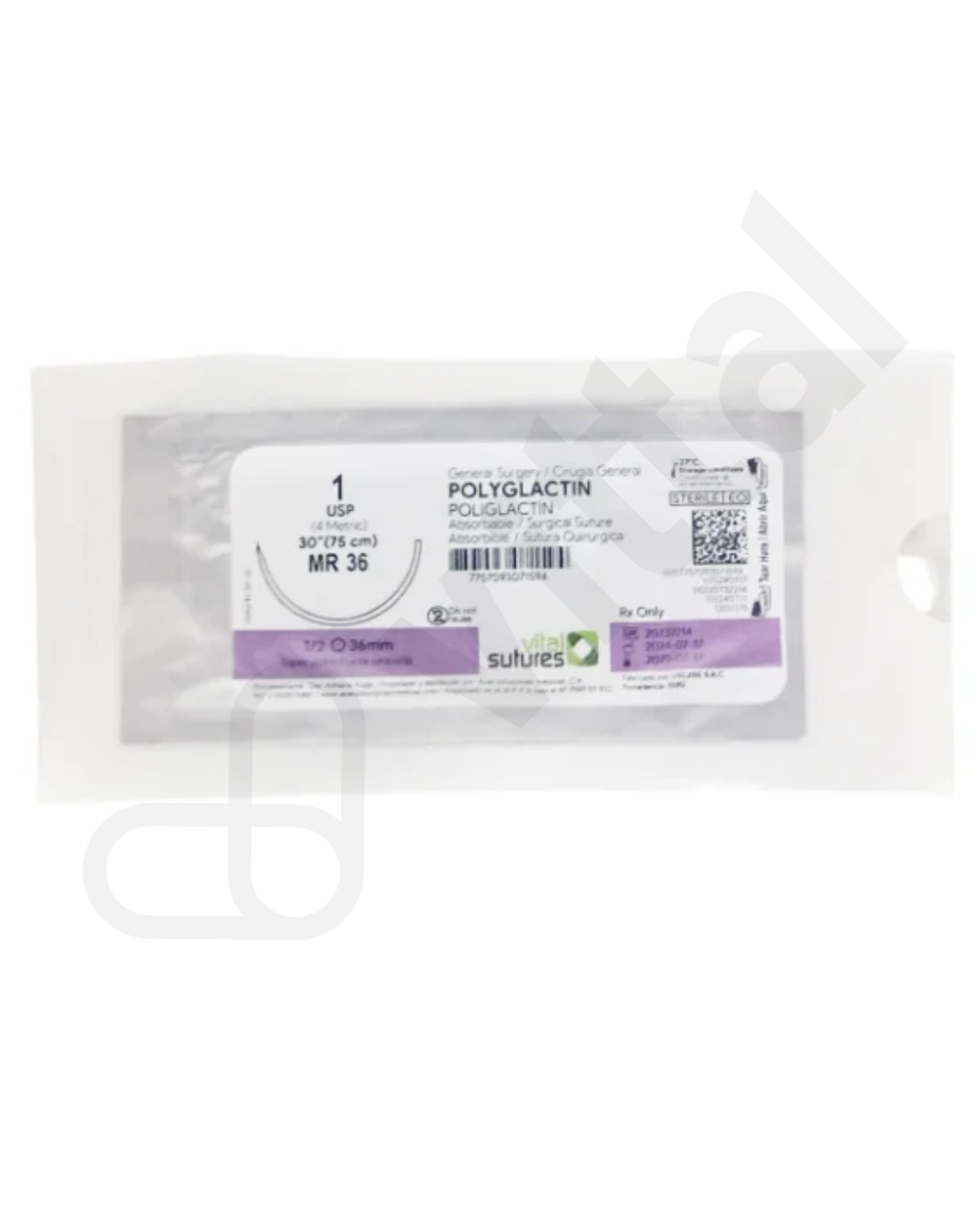 VICRYL 1  NO CORTANTE VITAL SUTURES