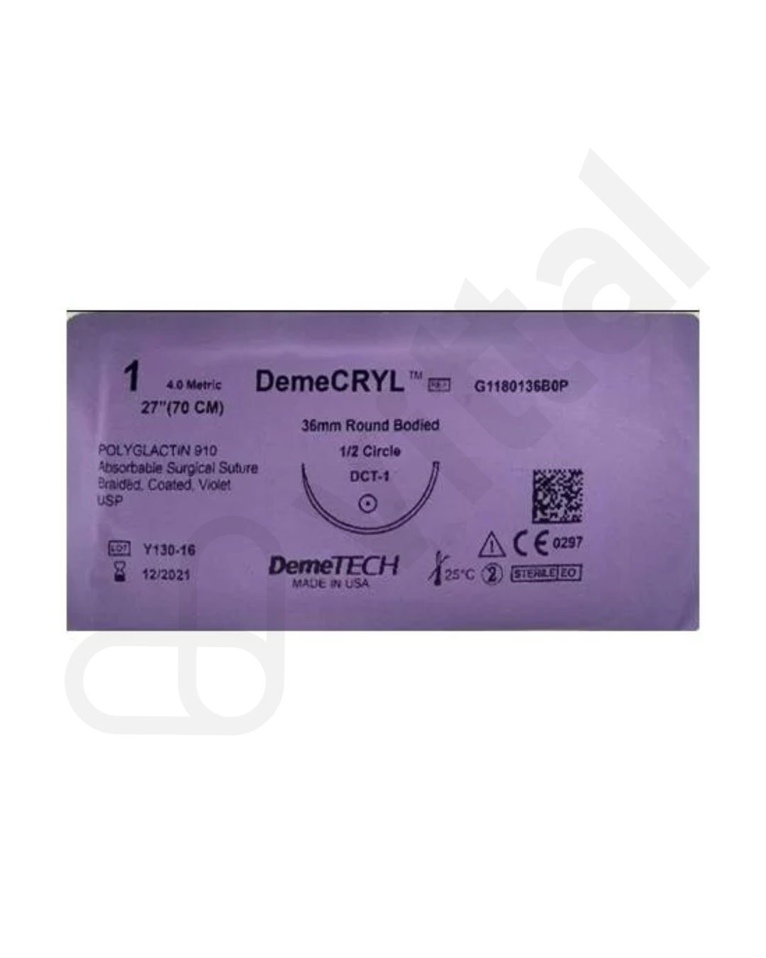 VICRYL 1  NO CORTANTE DEMETECH